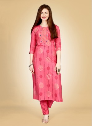 Gripping Embroidered Ceremonial Casual Kurti