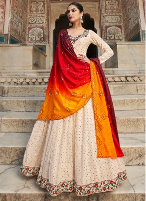 Gripping Georgette Embroidered Trendy Gown