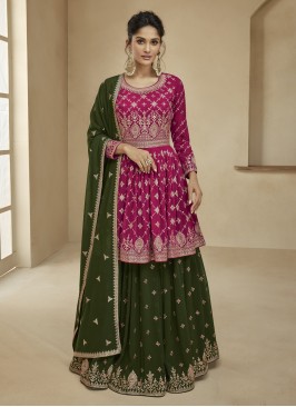 Gripping Georgette Wedding Trendy Lehenga Choli