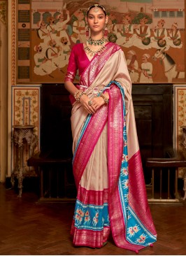 Gripping Weaving Patola Silk  Trendy Saree