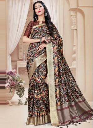 Groovy Printed Multi Colour Contemporary Saree