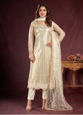 Groovy White Salwar Kameez