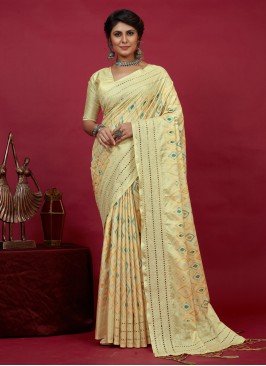 Haute Printed Cotton Silk Contemporary Saree