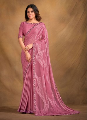 Heavenly Pink Contemporary Saree