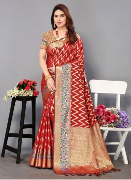 Honourable Weaving Contemporary Style Saree