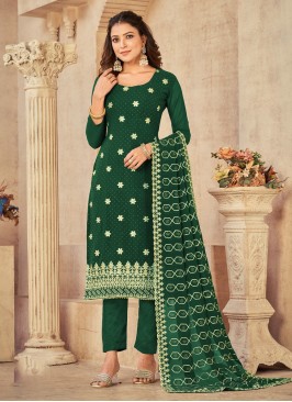Hypnotic Embroidered Faux Georgette Salwar Suit