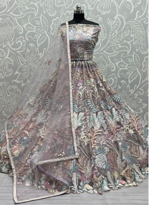 Hypnotic Mauve  Wedding Trendy Lehenga Choli