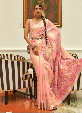 Hypnotic Pink Designer Saree