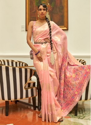 Hypnotic Pink Designer Saree