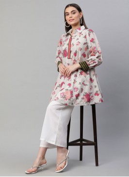 Hypnotizing Faux Crepe Party Casual Kurti