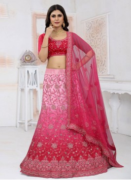 Hypnotizing Rani Zari Net Designer Lehenga Choli