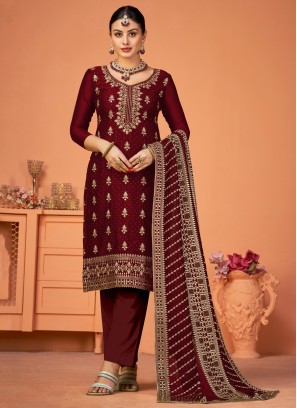 Ideal Embroidered Salwar Suit
