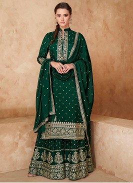 Immaculate Designer Palazzo Suit For Festival