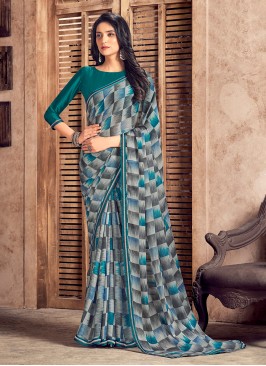 Immaculate Digital Print Multi Colour Georgette Tr