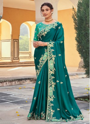 Immaculate Embroidered Organza Classic Saree