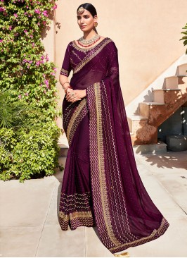 Immaculate Trendy Saree For Mehndi