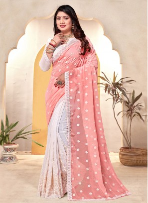 Impeccable Embroidered Festival Trendy Saree