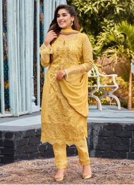 Imperial Faux Georgette Festival Straight Salwar Suit