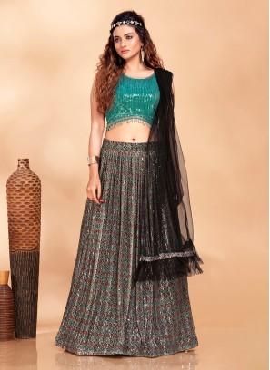 Imported Embroidered Readymade Lehenga Choli in Multi Colour