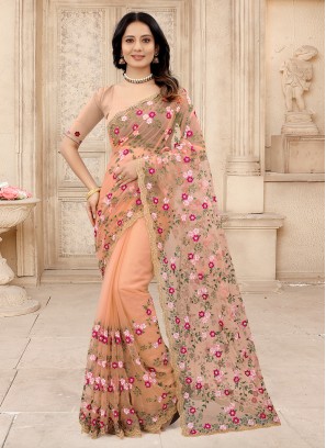 Imposing Contemporary Saree For Party