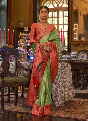 Imposing Contemporary Saree For Party