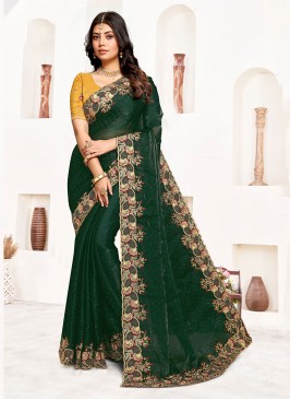 Imposing Green Saree