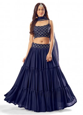 Imposing Net Plain Readymade Lehenga Choli