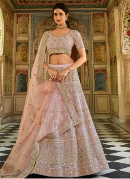 Imposing Pink Sangeet Lehenga Choli