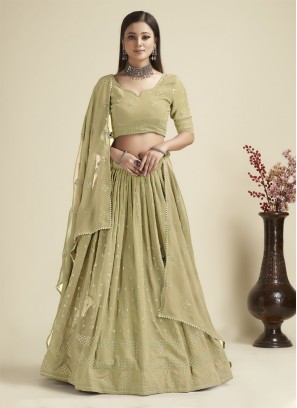 Imposing Sequins Georgette Trendy Lehenga Choli