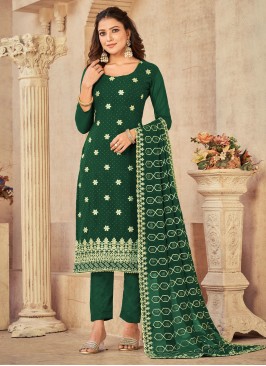 Impressive Green Designer Salwar Suit
