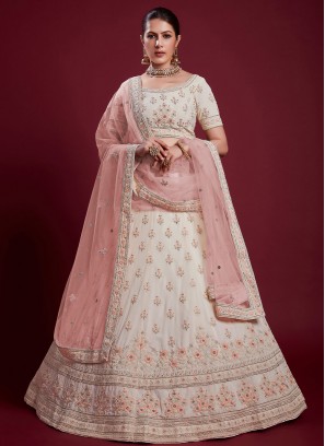 Incredible Off White Lehenga Choli