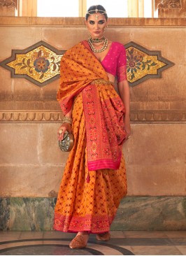 Incredible Weaving Banarasi Silk Classic Saree