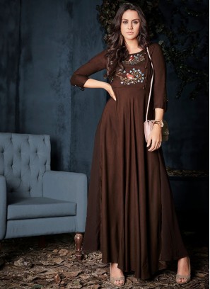 Integral Embroidered Party Wear Kurti