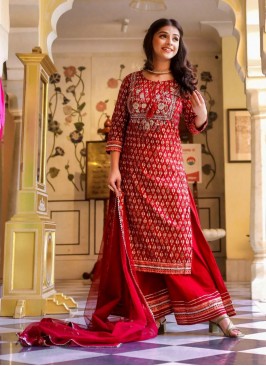 Integral Printed Cotton Salwar Kameez