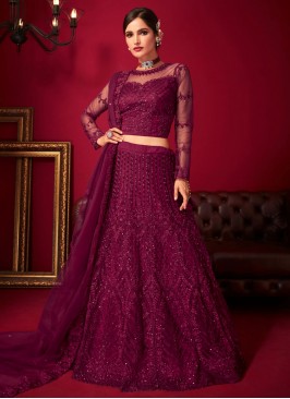 Integral Purple Lehenga Choli