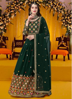 Intricate Embroidered Sangeet A Line Lehenga Choli