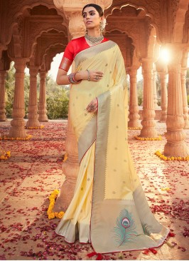 Intricate Satin Silk Sangeet Trendy Saree