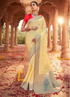 Intricate Satin Silk Sangeet Trendy Saree