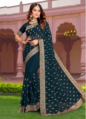 Intricate Stone Reception Contemporary Saree