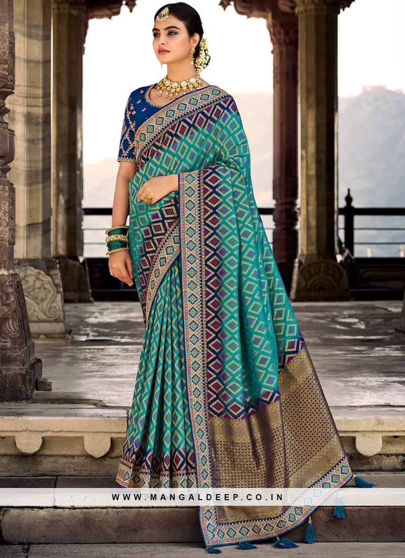 Magnificent Silk Engagement Traditional Designer Saree
