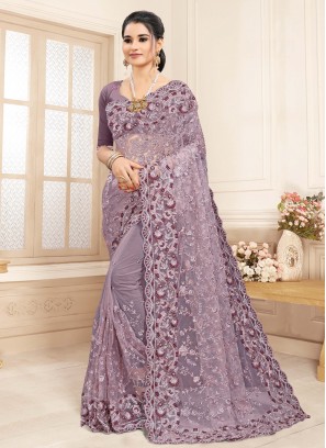 Intriguing Resham Trendy Saree