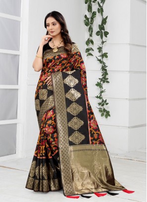 Intrinsic Art Banarasi Silk Party Contemporary Saree