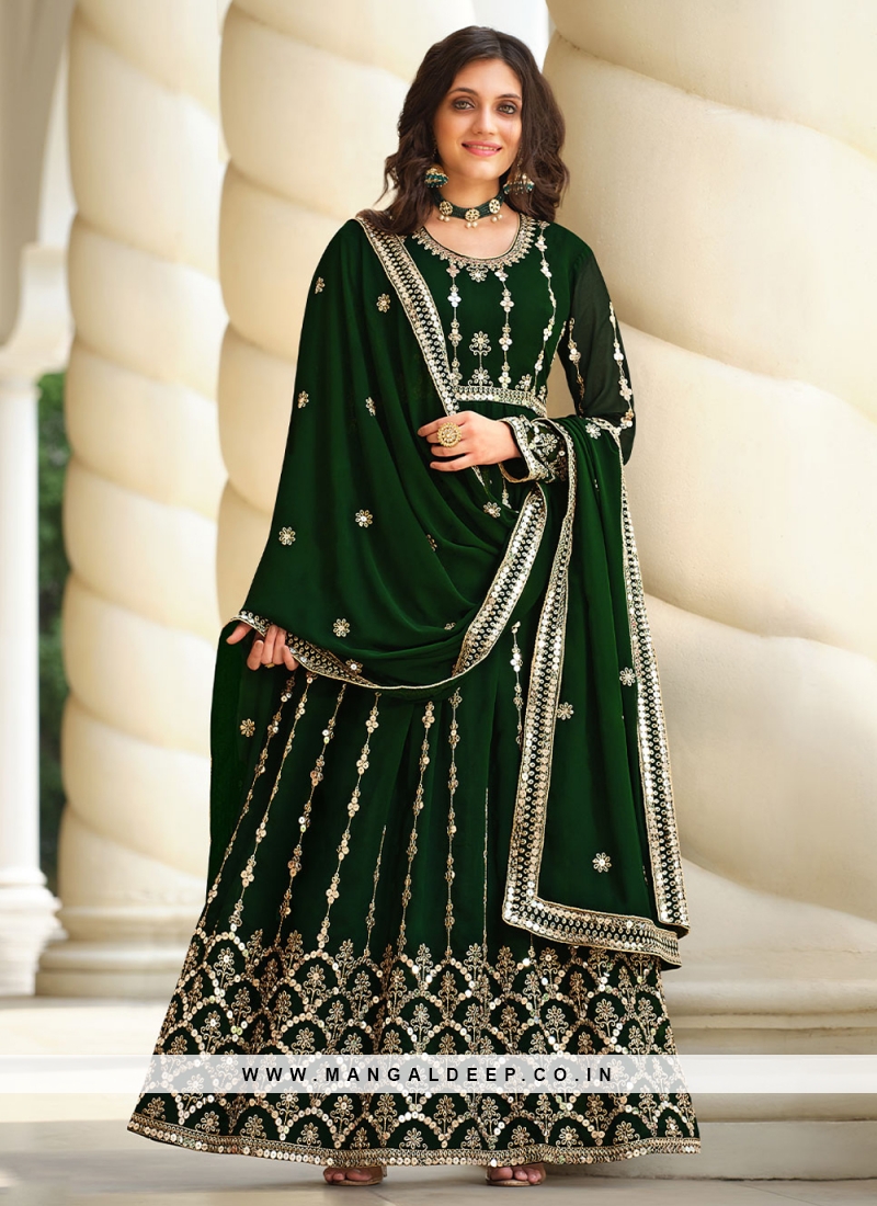 Intrinsic Georgette Ceremonial Designer Floor Length Salwar Suit