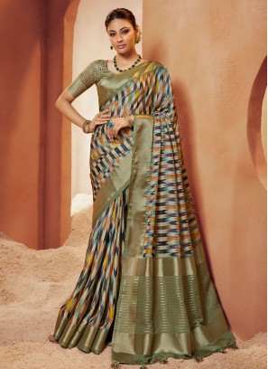 Invaluable Multi Colour Traditional Saree