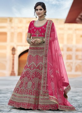 Invaluable Pink Embroidered Lehenga Choli