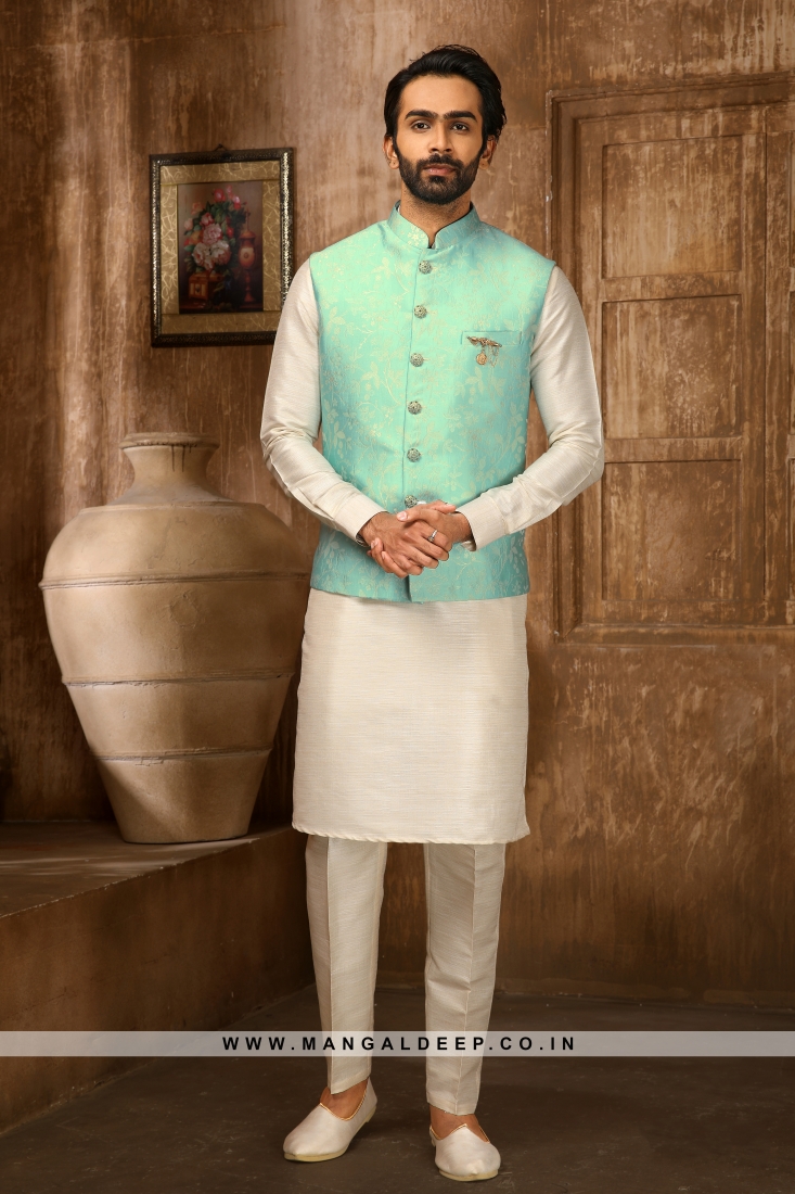 Orange Cotton Kurta with Pants - Shafalie's Fashions