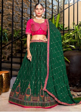 Jazzy Chinon A Line Lehenga Choli