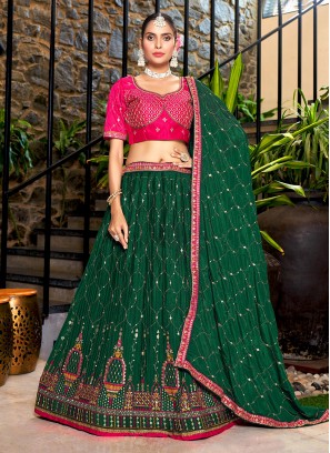 Jazzy Chinon A Line Lehenga Choli