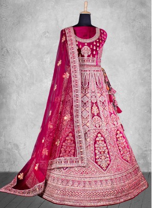 Jazzy Maroon Trendy Lehenga Choli