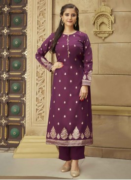 Jazzy Viscose Jacquard Work Party Wear Kurti